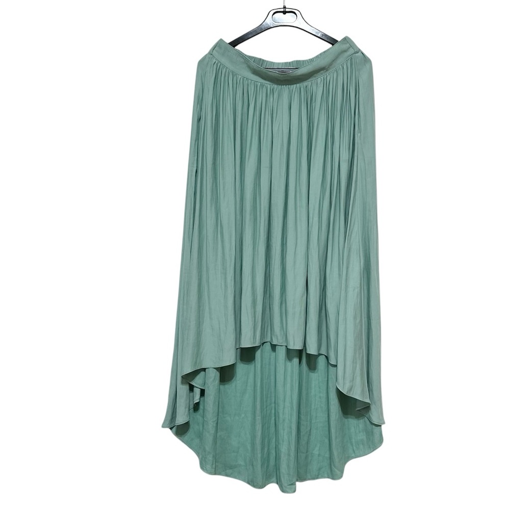 Zara Mint Green High Low Skirt